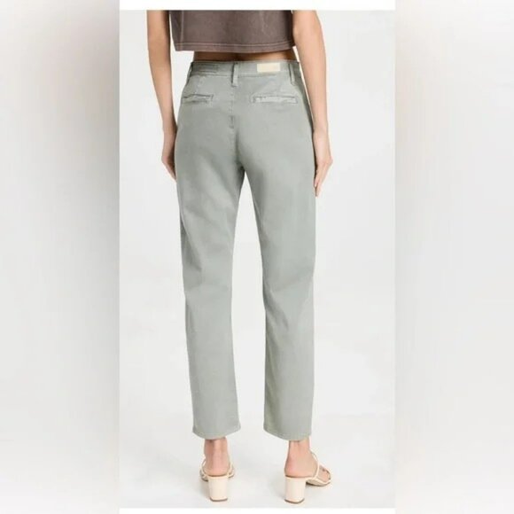 AG Adriano Goldschmied Caden Twill Tailored Trousers in Light Gray Chinos Sz 26R - Picture 3 of 14